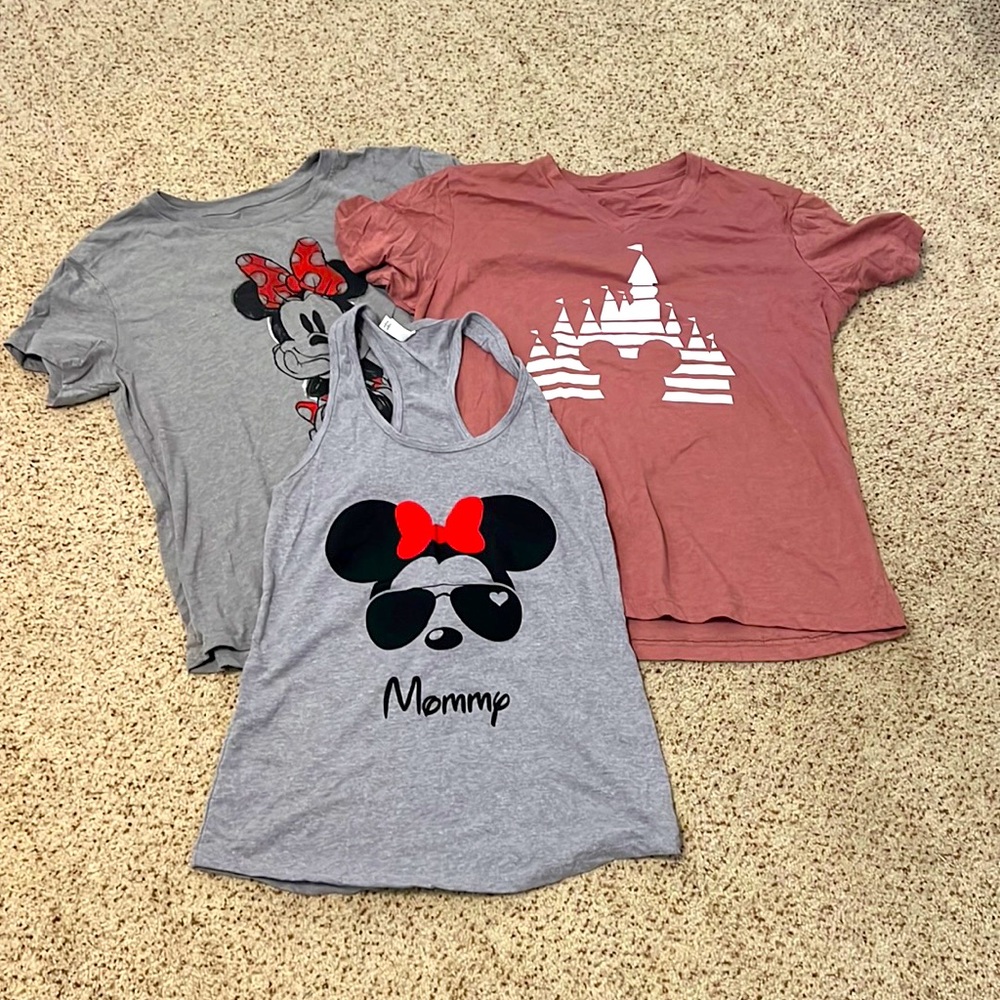 Disney Mommy Shirts lot of 3